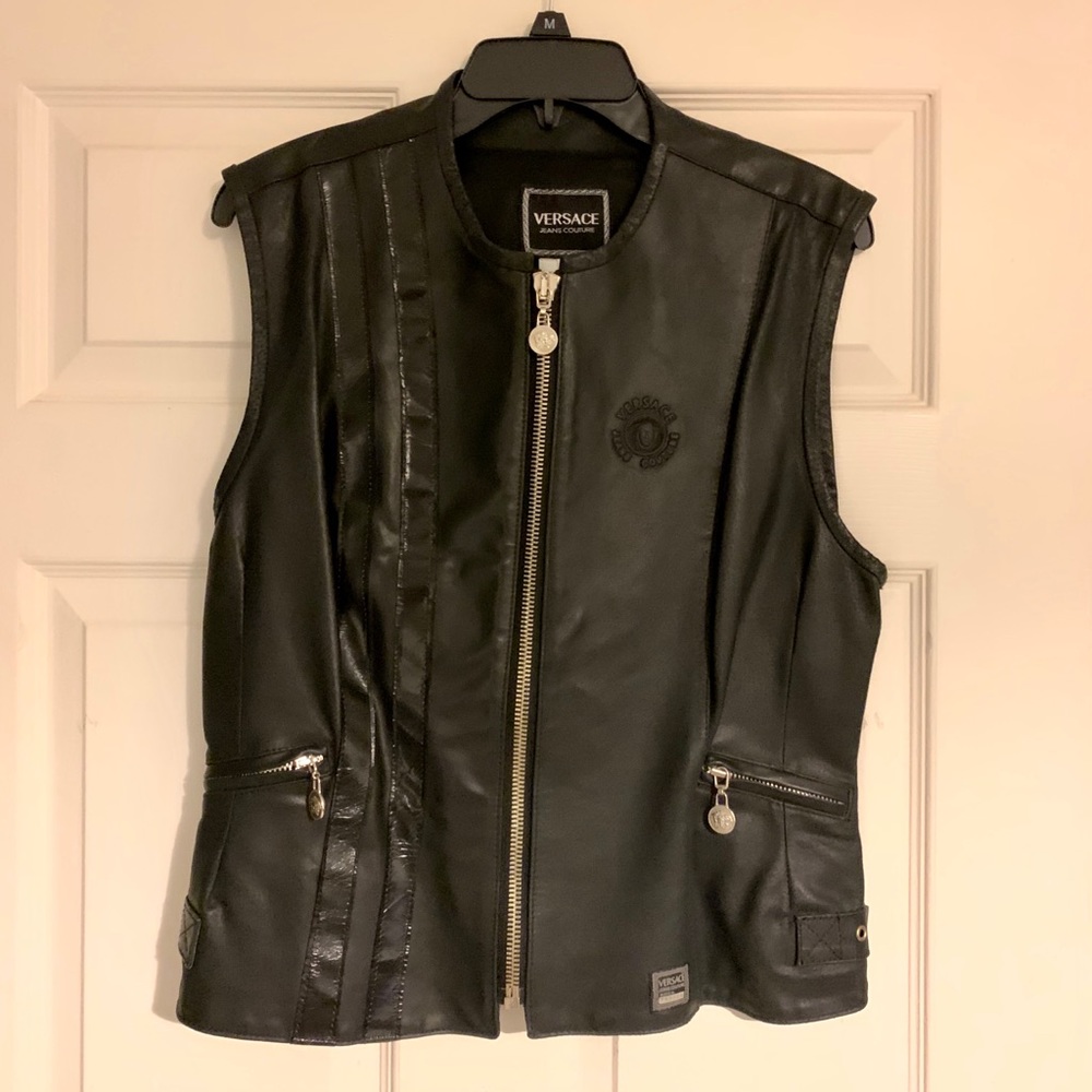 Vintage Versace leather vest